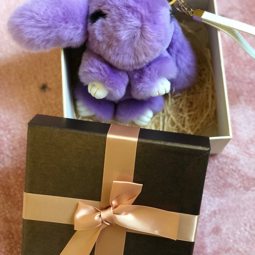 Kopenhagen Fur bunny bag charm keychain